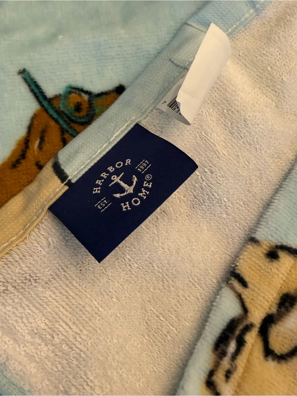 Harbor Home Kids Set Of 2 Hooded Beach Bath Towel Dogs New 100% Cotton Dog theme